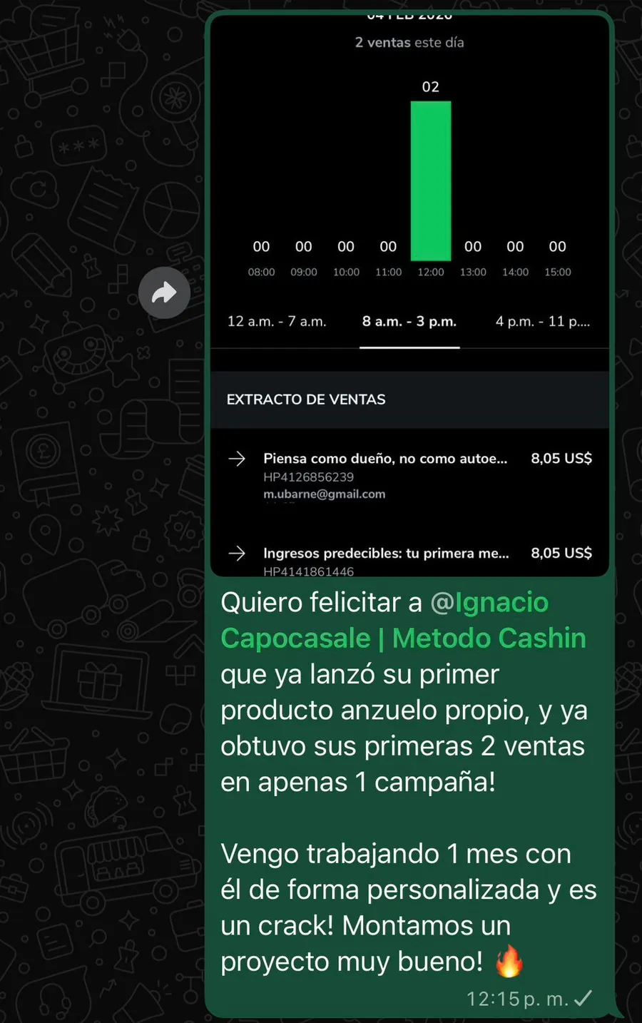 Testimonio de un alumno
