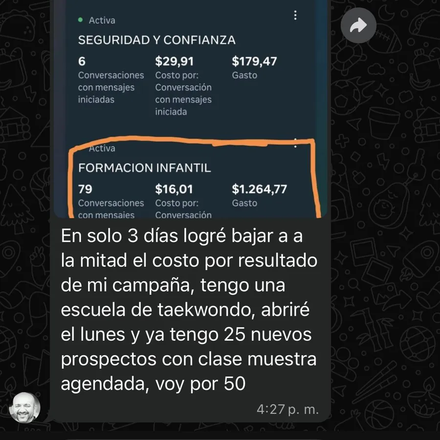 Testimonio de un alumno